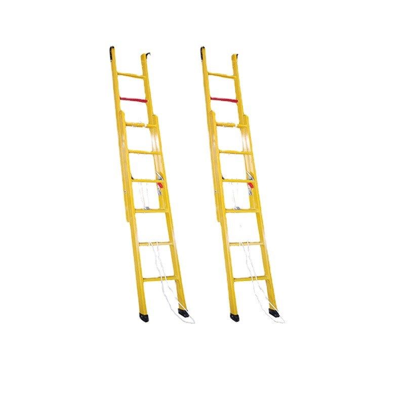 全绝缘玻璃钢单梯 单升降梯 绝缘伸缩单梯 电工绝缘梯 绝缘挂梯