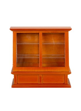 1:12dollhouse娃娃屋配件迷你商场甜品店场景 蛋糕推拉门玻璃柜