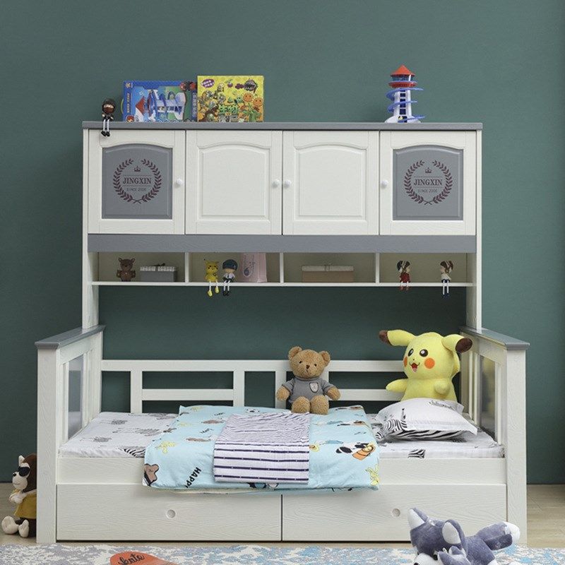 儿童组合床一体床实木衣柜床1.5米男孩女孩床1.2米多功能