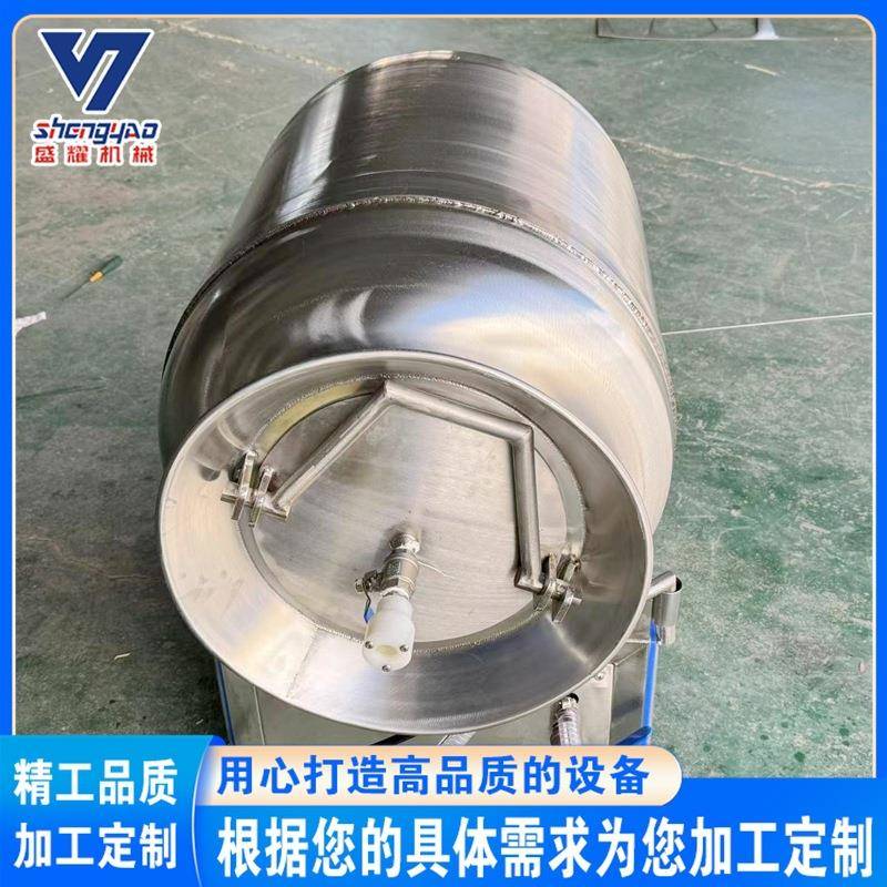 鱼片真空滚揉机鸡胸肉腌制入味机全自动800升滚揉腌制机盛耀