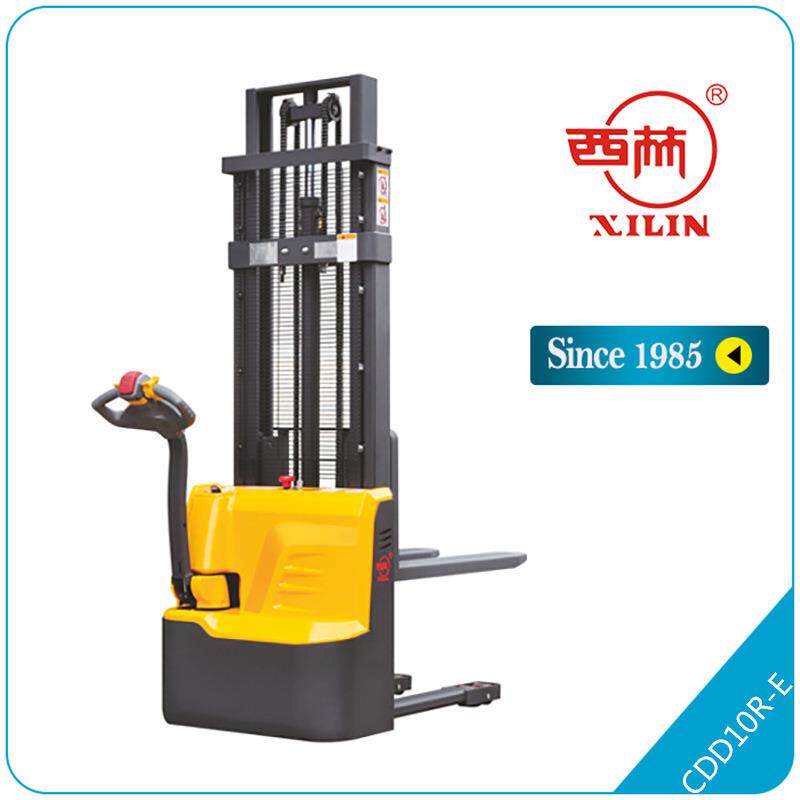 电动堆垛车CDD10R-E叉车载重1吨升高米升降车装卸车叉车