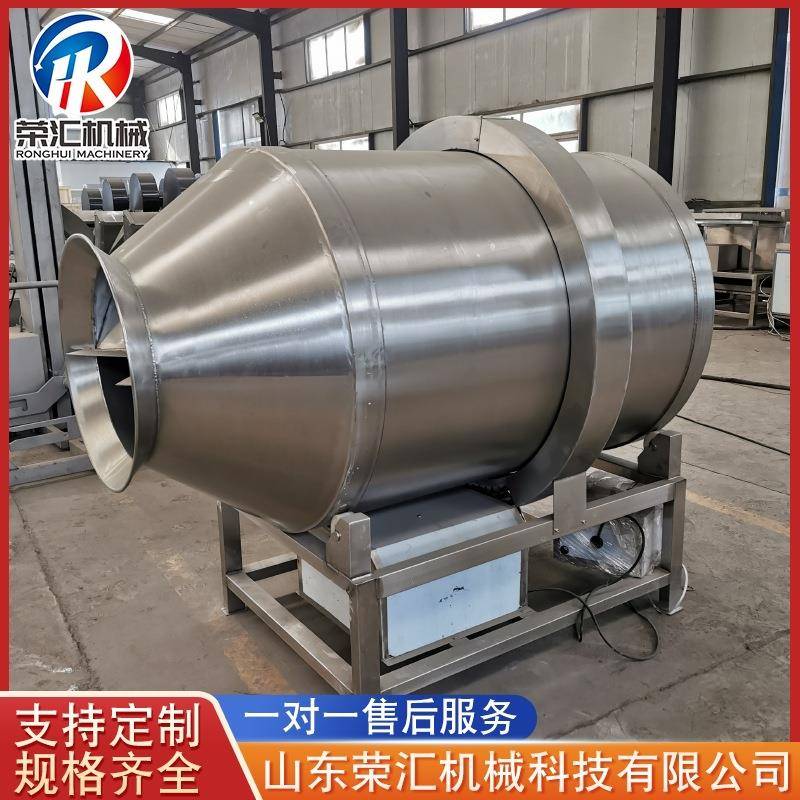 厂家供应不锈钢滚筒拌料机全自动鱿鱼丝拌料机食品拌料设备