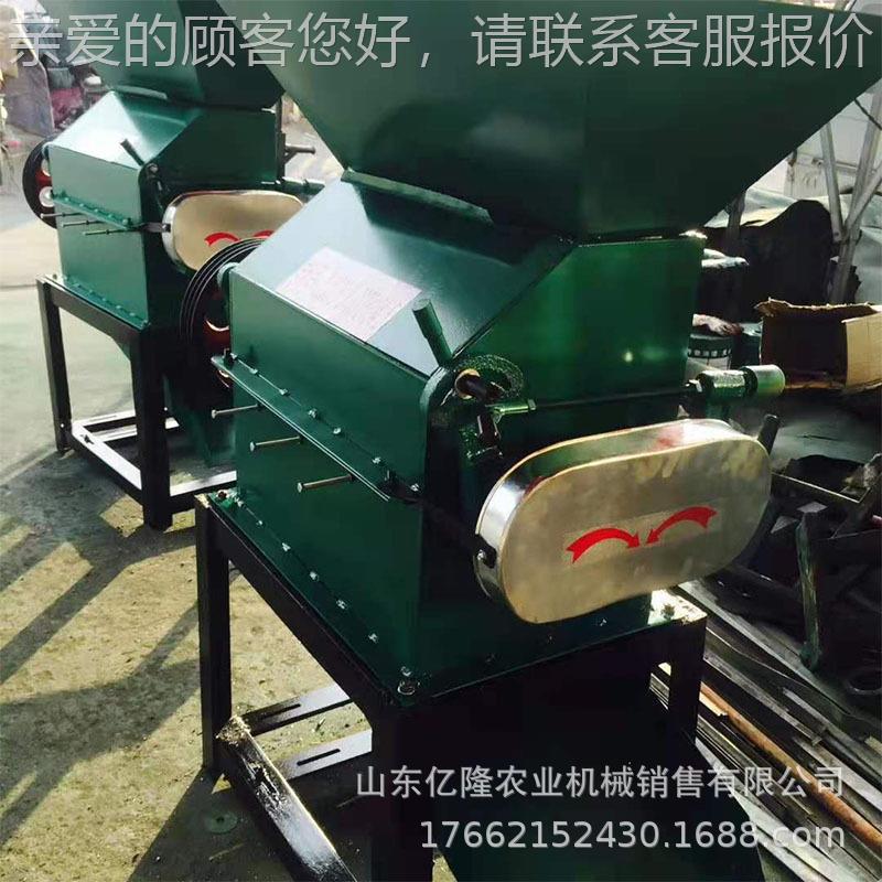对辊式玉米粱破碎扁 粮食机加高工豆类压扁MBJ机 薏米燕麦挤机