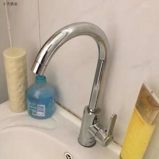 洗碗池冷热水水槽单冷全铜二合一家用洗菜盆防溅不锈钢厨房水龙.