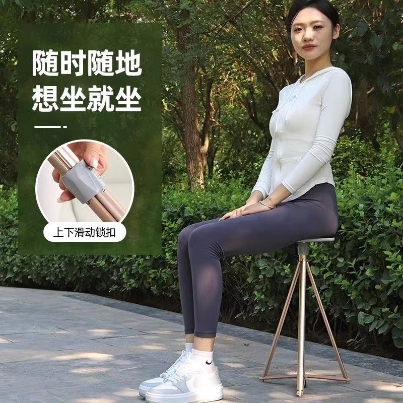 户外可折叠老人拐杖椅助行拐杖凳轻便登山拐手杖拐棍凳子助步器