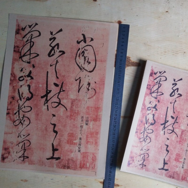 怀素草书小园赋 中学生毛笔书法临帖教学活页练字帖