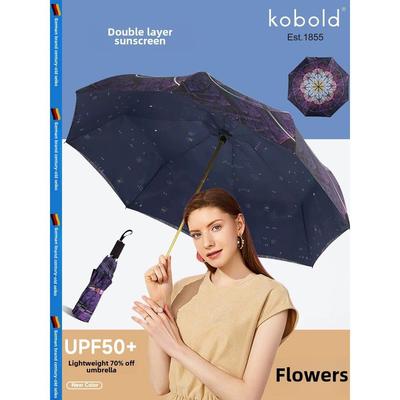 kobold德国拇指伞太阳伞女士小巧遮阳伞防晒紫外线高晴雨两用伞
