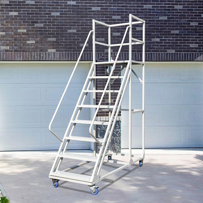 君制仓库登高车货梯家用库房货架登高梯移动平台取货理货梯子带轮