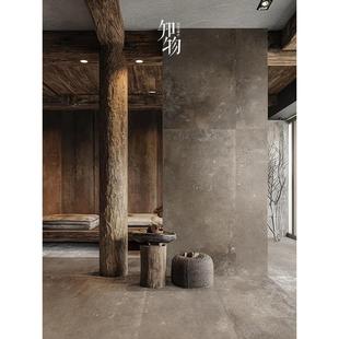 酒店民宿客厅餐饮茶餐厅地砖卫生间墙 侘寂复古水洗石瓷砖工业风格