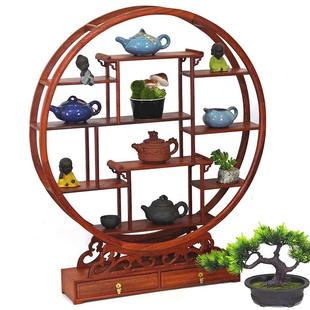 实木小博古架茶壶架子 摆件展示架置物架茶具架 红木中式 多宝阁