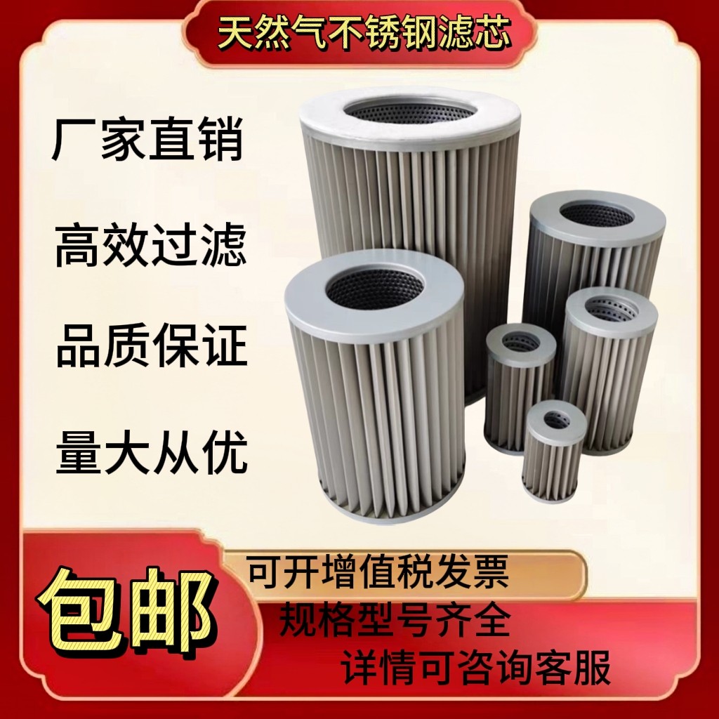 不锈钢天然气滤芯G1.5 G2.0 G2.5 G3.0 G4.0 G5.0 G6.0 燃气滤芯