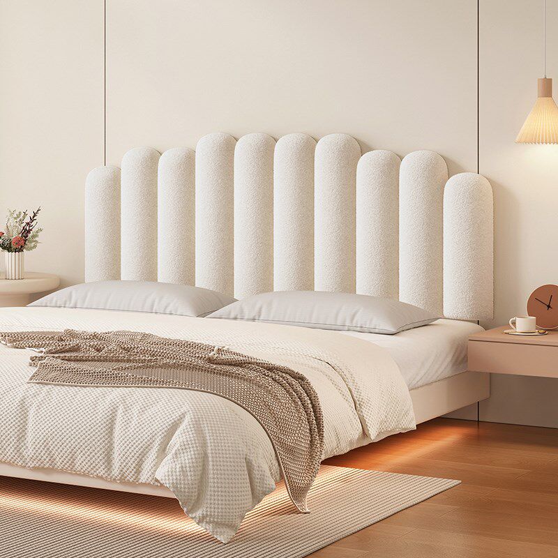 波浪钢琴键床头软包靠背榻榻米床头靠垫2025新款奶油风卧室大靠枕,居家布艺,床头靠垫,淘宝优惠券,粉丝福利购,淘宝优惠卷