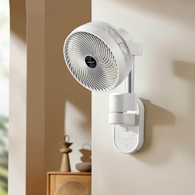 新品amadana日本壁挂电风扇家用空气循环扇静音电扇变频摇头壁扇
