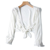 防晒外搭可下水温泉学生保守显瘦泳装 泳衣女夏外罩衫 单件长袖