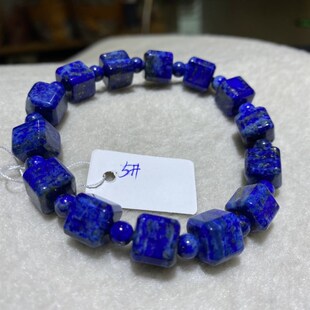 天然水晶手链青金石方糖方形手串男女款情侣O礼物闺蜜手链一物一