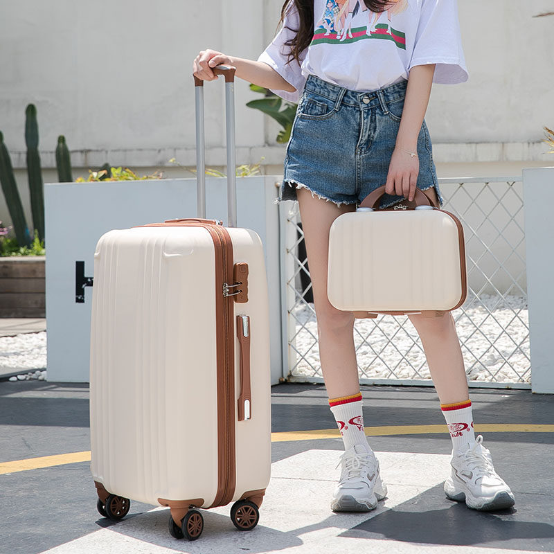 网红ins潮流子母行李箱女时尚拉杆箱大容量旅行密码V箱子万向轮20