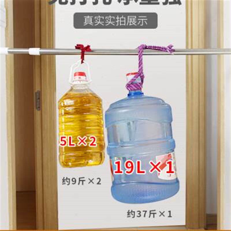 锦飒免打孔伸缩衣柜挂衣杆衣橱内里面的不锈钢阳台卫生间晾衣撑杆