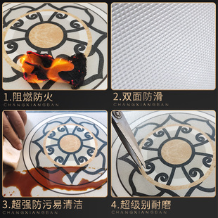 电梯间内轿厢地垫PVC地毯仿大理石地胶地板定制logo耐磨防火