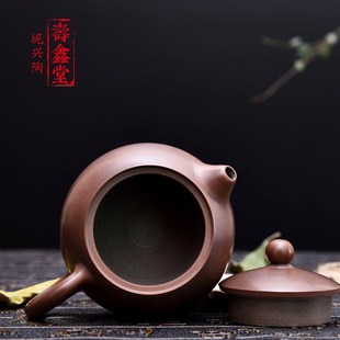 钦州坭兴陶紫砂工艺全手工陶瓷茶壶茶具迷你小西施功夫茶办公家用