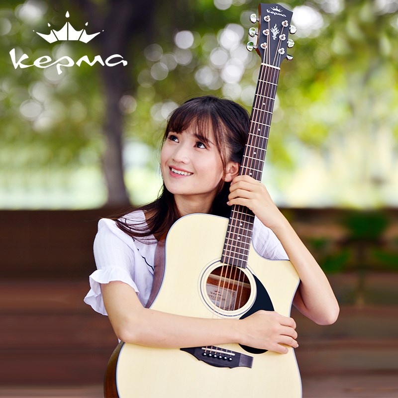 kepma卡普马吉他民谣卡马吉他A1C/D1C入门初学男女学生电箱木吉它