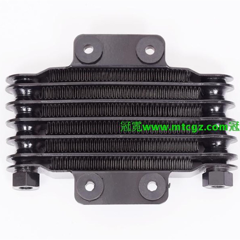 鬼火摩托车c油冷器改装通用油冷散热器油冷排发动机配件机油冷却