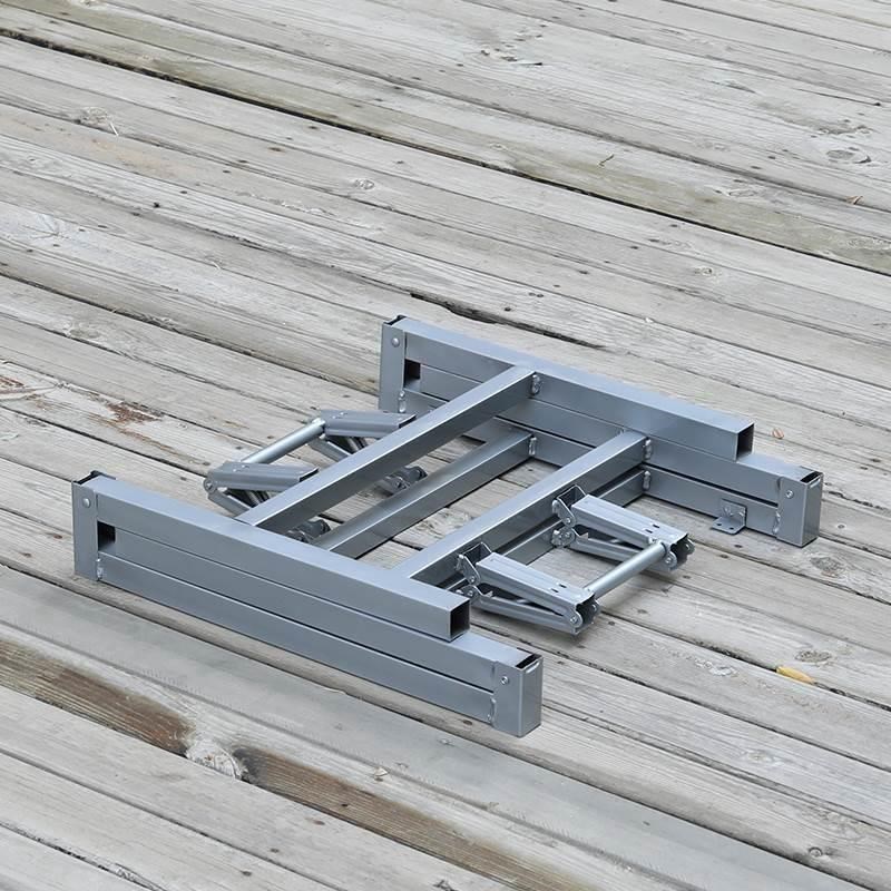 黑/灰 正方形可折叠架子桌腿支架方F桌子架折叠餐桌脚架金属桌子