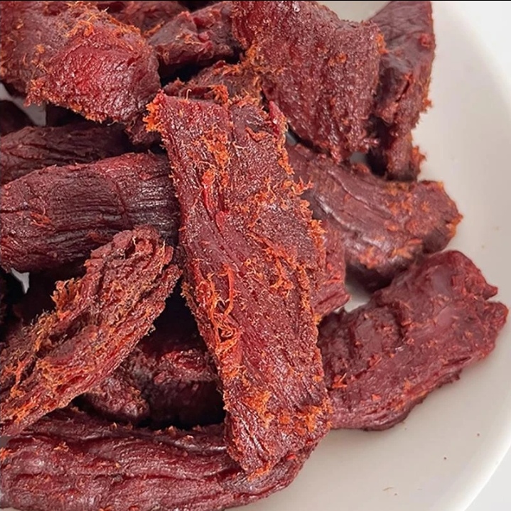 云南德宏特产傣味火烧牛肉干巴油淋五香手撕牛肉干巴即食零食