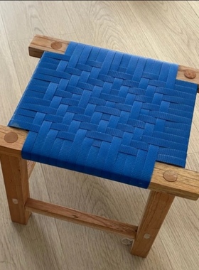 云南德宏特产手工编织四方凳子家用客厅茶几凳子实木方凳换鞋凳