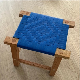 云南德宏特产手工编织四方凳子家用客厅茶几凳子实木方凳换鞋凳