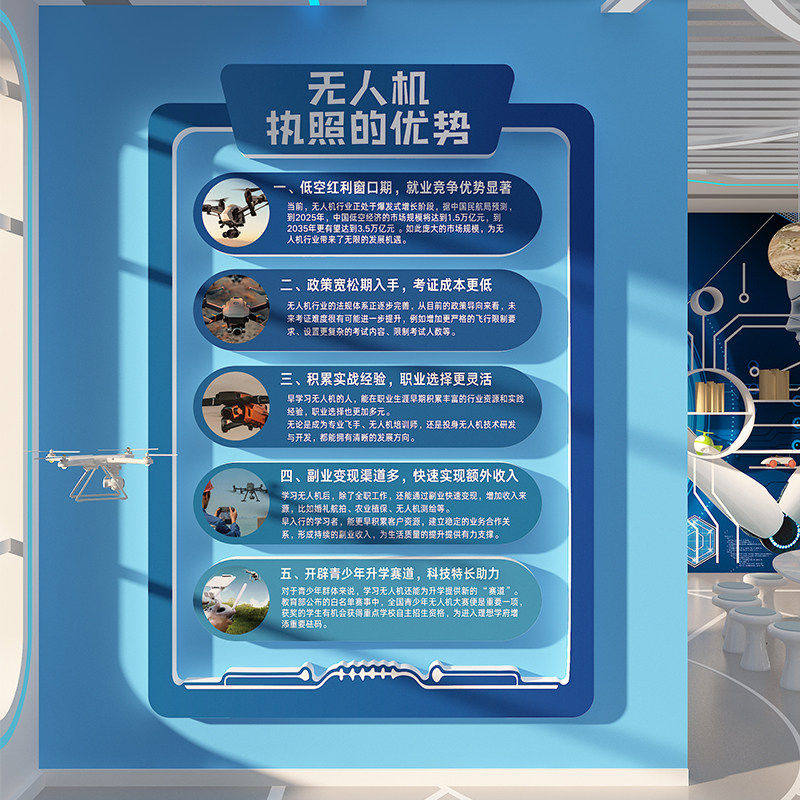 无人机文化墙贴面科技主题教室装饰广告贴纸背景布置人工智能环创,家居饰品,软装墙贴,淘宝优惠券,粉丝福利购,淘宝优惠卷
