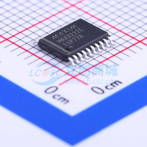 RS232芯片 MAX3222EEUP+T TSSOP-20 收发器