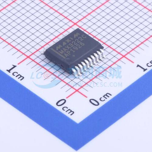 RS232芯片 MAX3222CAP+T SSOP-20-208mil 收发器