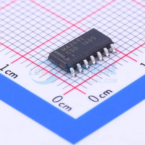 RS-485/RS-422芯片 MAX491CSD+T SOIC-14 收发器