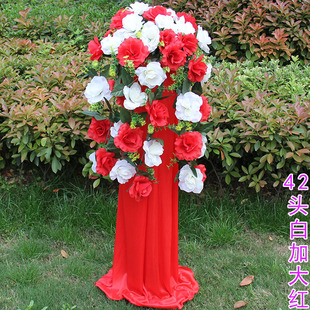 婚庆路引升降路引开业庆典花架花柱成品引路花拱门搭配布置引路架