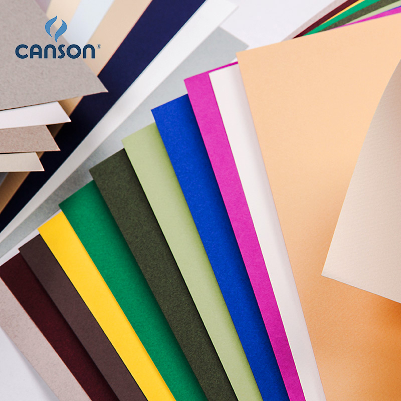 康颂色粉纸2K全开对半开有色素描纸灰色彩铅色粉画专用纸笔蜜丹纸