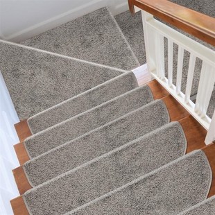 别墅旋转木楼梯防滑踏步垫loft复式 室内加厚免胶自粘专用定制地毯