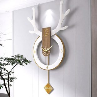 挂件室内装饰钟表创意时钟客厅墙面装饰面壁饰背景墙挂钟上极简品