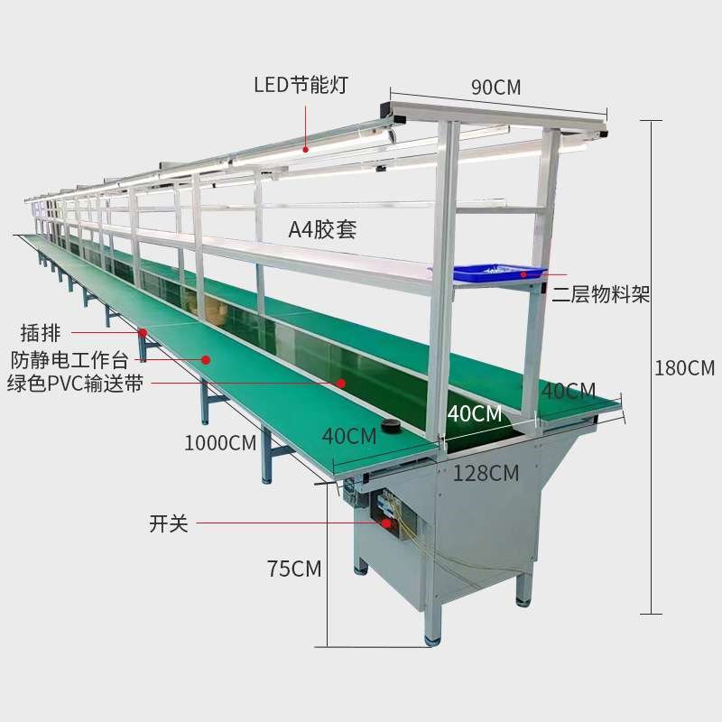 重型钳工工作台防静电带挂板车间多D功能操作桌装配抽屉实验维修