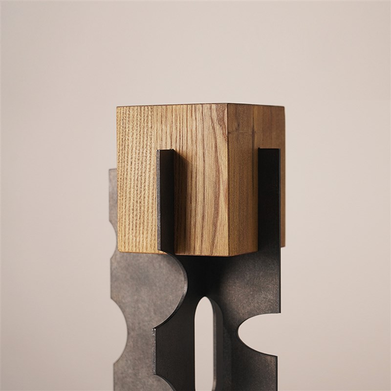 简约现代轻奢艺术创意高档金属木质烛台J客厅餐桌浪漫烛台软装摆