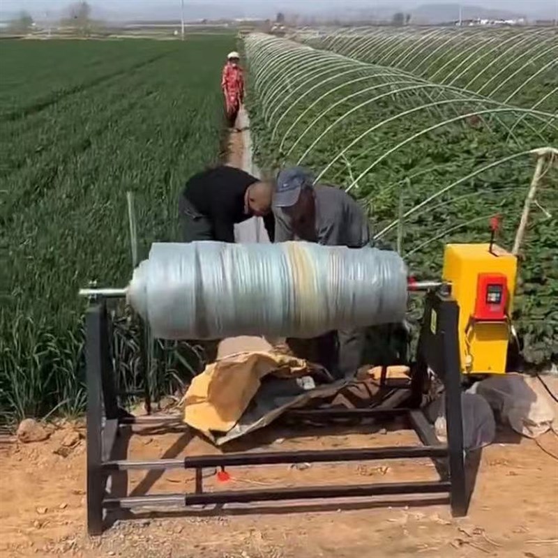 撤膜神器220v电动收膜机u遥控大棚卷膜神器汽油撤大棚收膜器撤膜