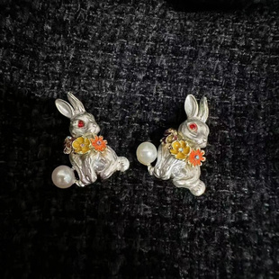 兔子本命年别针胸针可爱金属徽章情侣书包配饰祝福新年礼物女