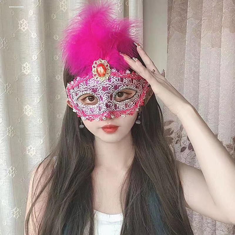 爱莎半脸公主古风面具万圣节仙女