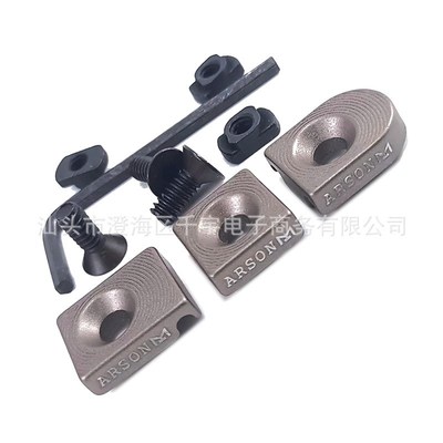 MLOK鼠尾整理线卡槽阳极红外激光PEQ手电筒鼠尾开关线卡槽  M300