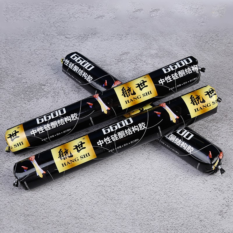 货源中性硅酮结构胶 955中性建筑用耐候胶黑色防水密封胶