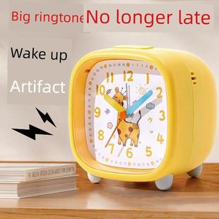学生宿舍闹钟创意设计指针闹钟学生儿童简单创意卧室床头静音