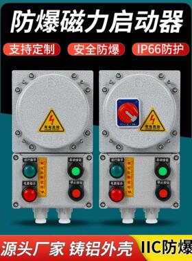 EX防爆磁力启动器铸铝外壳水泵风机开关粉尘防爆气体控制箱IIC级