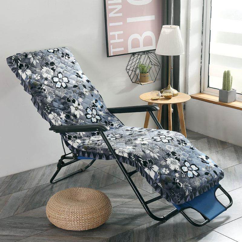 加厚秋冬季毛绒躺椅垫子海绵垫四季通用折叠椅垫藤椅摇椅垫可拆洗