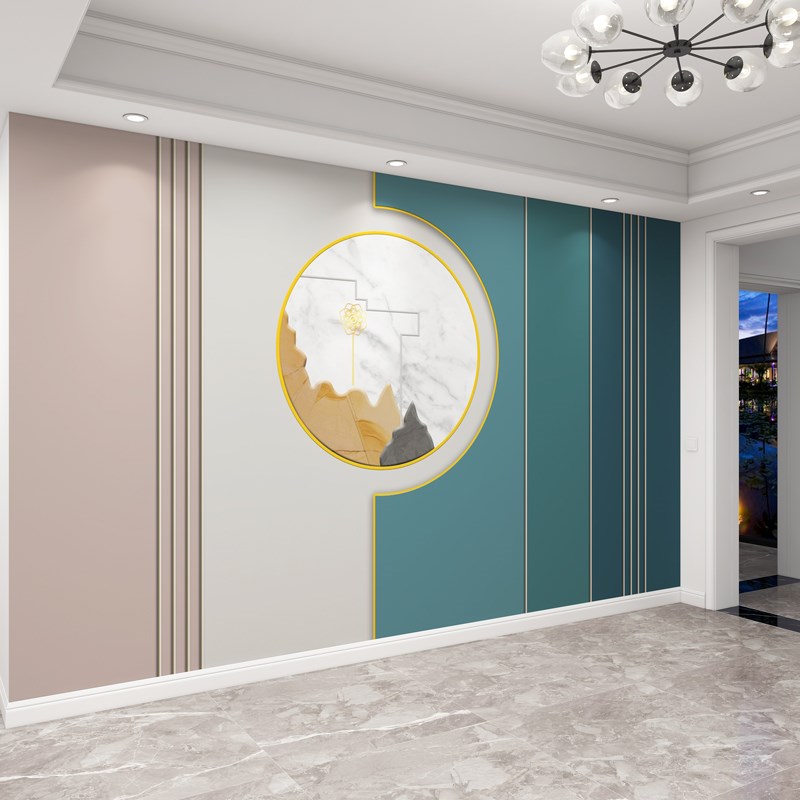 W9YX2023电视背景壁纸现代轻奢客厅大气壁布时尚新款感