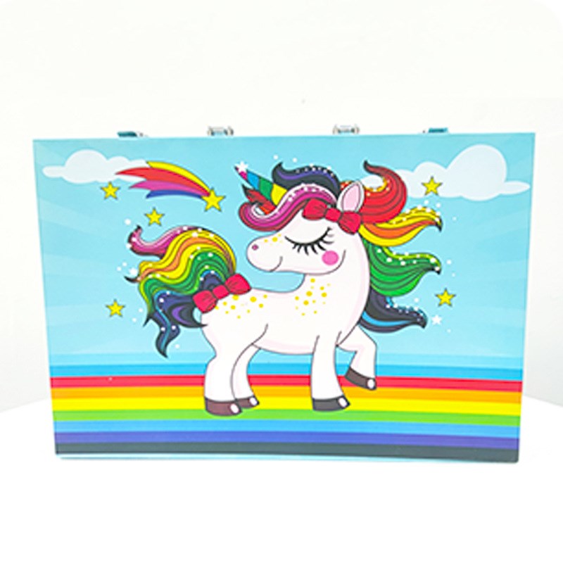 严选145PC画笔蜡笔绘画套装儿童小学生礼品画水粉颜料 水彩笔套装