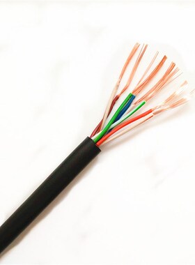 CAT5E UTP 26AWG 多股7*0.16无氧铜网线 黑色环保柔软网线 300米